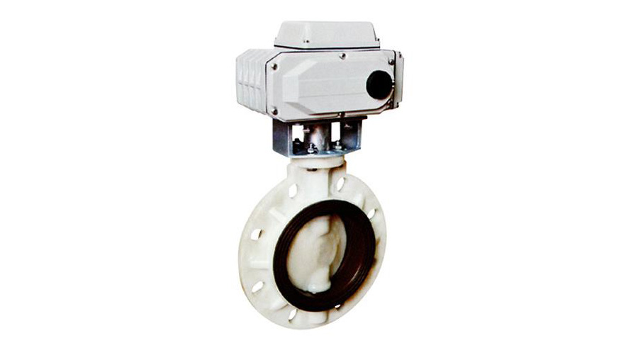 全塑電動對夾式蝶閥 全塑電動對夾式蝶閥